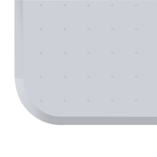 Beveled Edge Chair Mat for Medium to High Pile Carpet